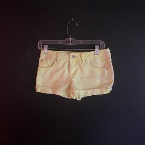 Justice Yellow Kids Shorts
